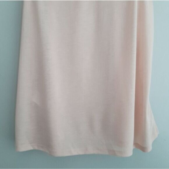 H&M Conscious Twist Fabric Lace Style Yoke Tank Top Pink Sz L - Picture 9 of 11